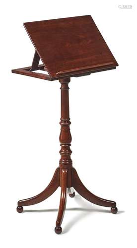 A Regency mahogany reading stand