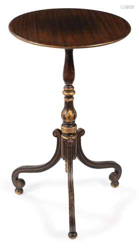 A simulated rosewood and parcel gilt occasional table