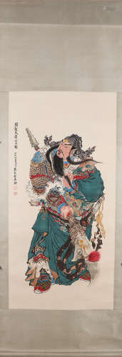 A Chinese figure scroll painting