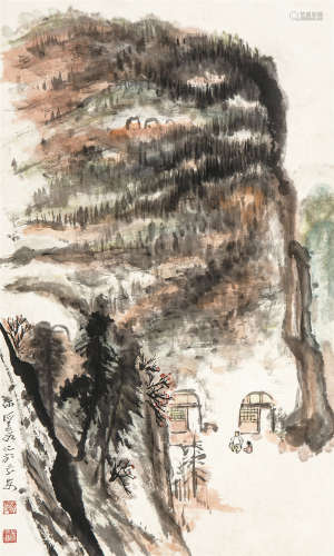 何海霞（1908－1998） 山水 设色纸本 镜心