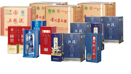 2011年贵州茅台酒（原箱）与白酒组合