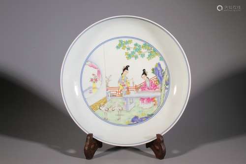 Famille Rose Plate