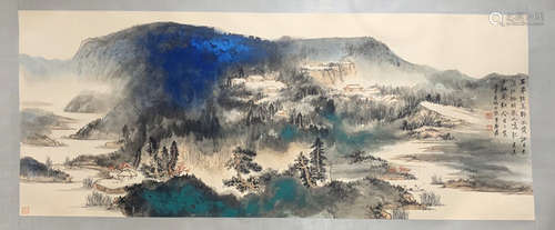 Chinese painting of Landscape -zhang daqian