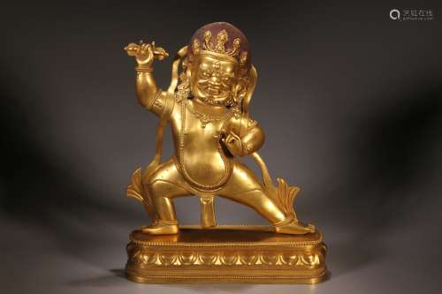 Gilt Copper Statue of Vajrapani