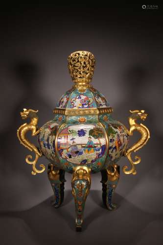 Cloisonne Incense Burner