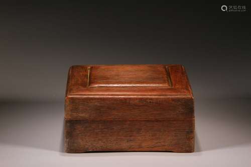 Huanghuali Wood Square Lidded Box