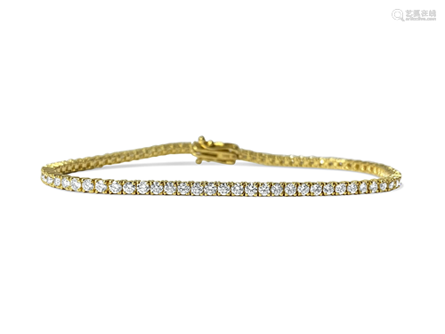 4.00ct VVS Diamond Tennis Bracelet