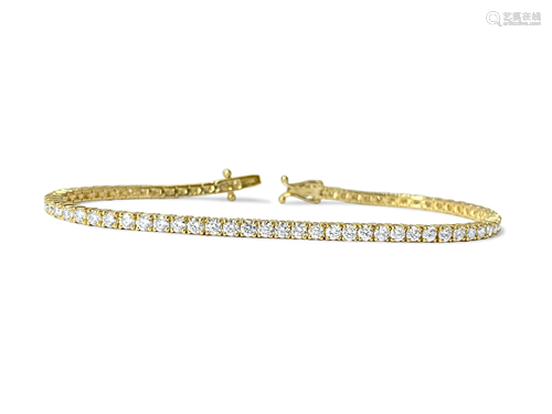 Unisex 5.00 Carat VVS Diamond Tennis Bracelet