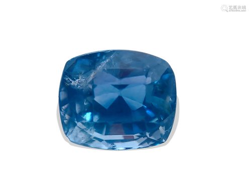 GIA Certified 7.02 Carat NO HEAT Blue Sapphire