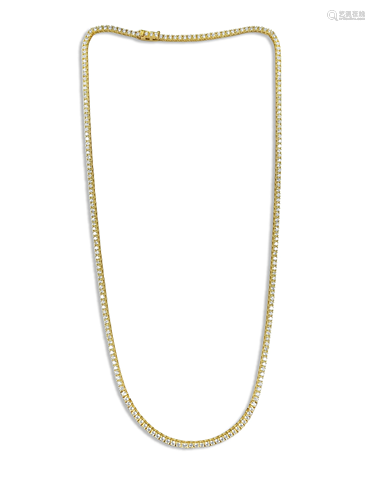 9.00 CT VVS Diamond Tennis Necklace Unisex