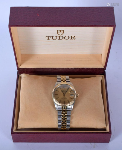 A VINTAGE TWO TONE TUDOR PRINCE ROTOR WRISTWATC…