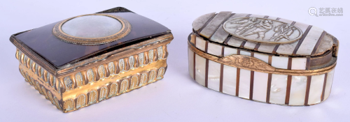 TWO 18TH CENTURY EUROPEAN SNUFF BOXES one form…