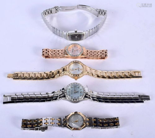 FIVE WRISTWATCHES. (5)