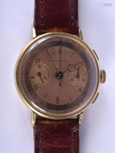 A VINTAGE MONTAGNE CHRONOGRAPH WRISTWATCH. 3.2…