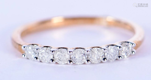 A 9CT GOLD DIAMOND RING. 3 grams. P.