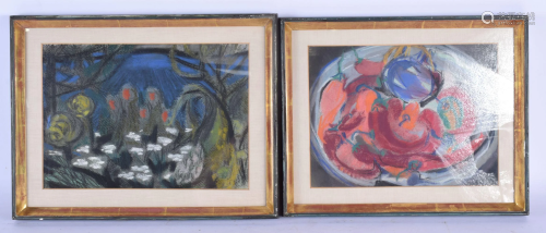 Irena hale (20th Century) Five Pastels, various forms
