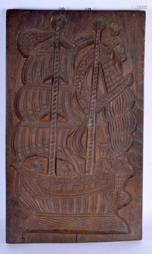 A RARE LARGE 18TH/19TH CENTURY CARVED WOOD TREEN