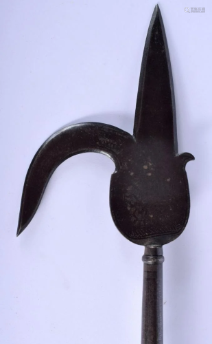 AN 18TH/19TH CENTURY MIDDLE EASTERN NIELLO IRON AND