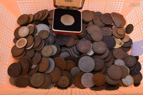 Three Chinese tokens and a collection of Indogreek and