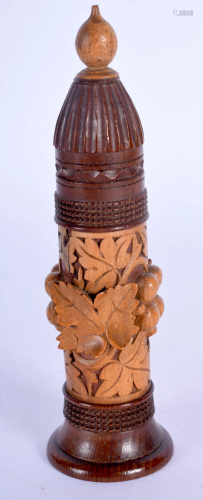 A 19TH CENTURY BAVARIAN BLACK FOREST SCENT BOTTLE AND