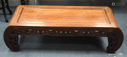 A LATE 19TH CENTURY CHINESE HARDWOOD SCROLLING …