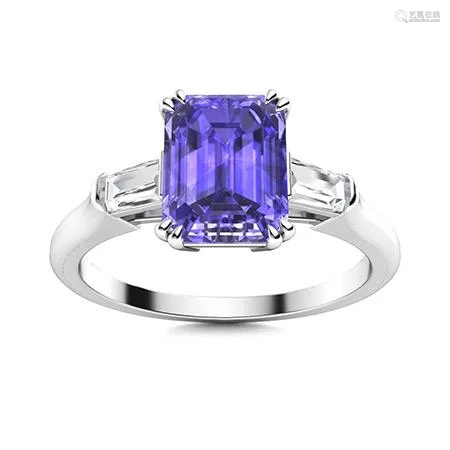 Natural 1.65 CTW Tanzanite & Diamond Engagement Ring