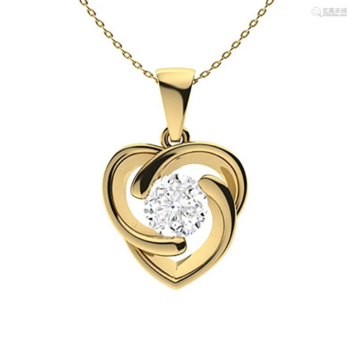 1.02 ctw Diamond Necklace 14K Yellow Gold