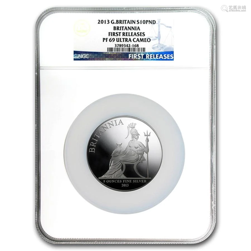 2013 5 oz Silver Britannia PF-69 NGC (First Release)