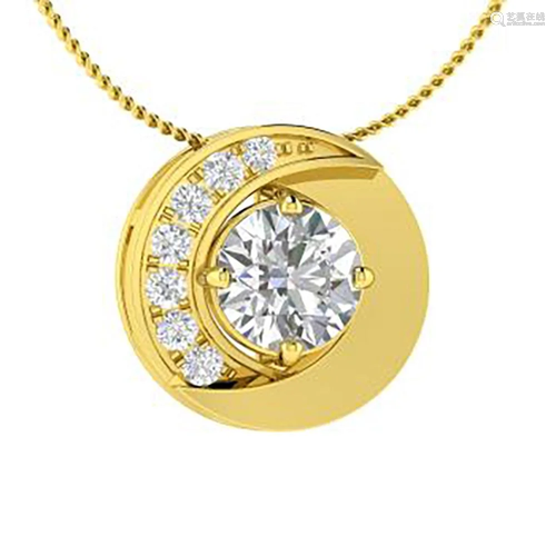 0.54 ctw Diamond Necklace 14K Yellow Gold