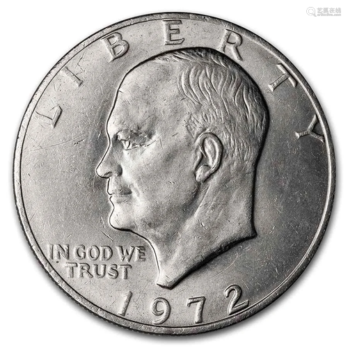 1972 Clad Eisenhower Dollar BU (Type 2)