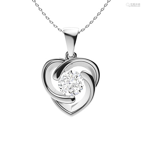 1.87 ctw Diamond Necklace 14K White Gold