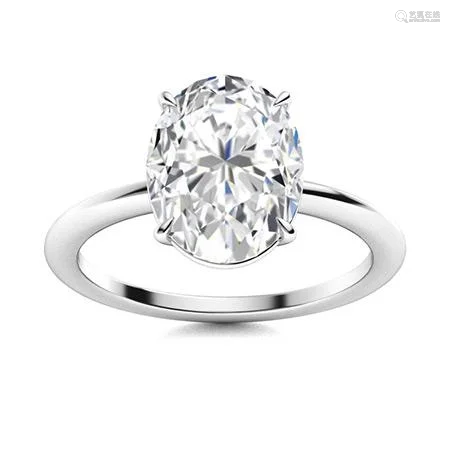 Natural 0.76 CTW Diamond Solitaire Ring 14K White Gold