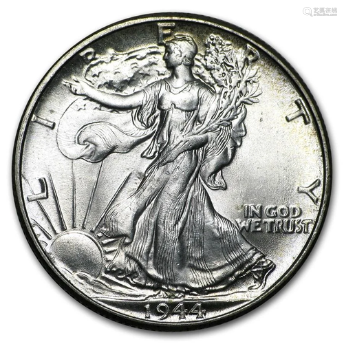 1944 Walking Liberty Half Dollar BU