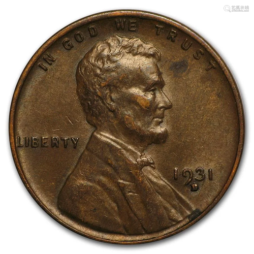 1931-D Lincoln Cent AU