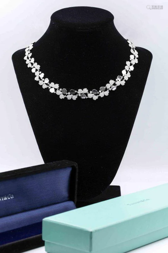 Tiffany & Co Flowers 8.56tcw Diamond Cluster Necklace