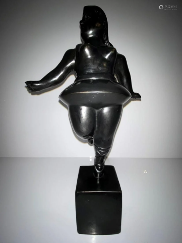 Colombian Bronze Sculpture Fernando Botero Ballerina