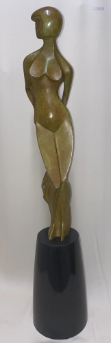 A.ARCHIPENKO LARGE UKRAINIAN-AMERICAN BRONZE SC…