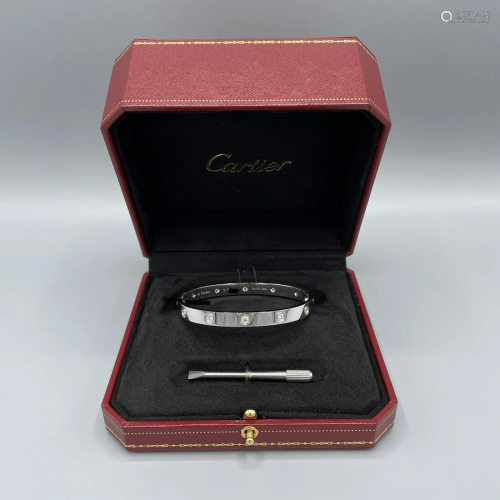 Cartier Love 10 Diamond Bracelet Size 18