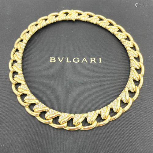 BVLGARI, Chocker 18K 5.5CT Diamond Necklace