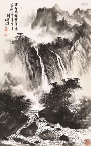 刘海粟（1896-1994） 1983年作 桃花溪 镜心 水墨纸本