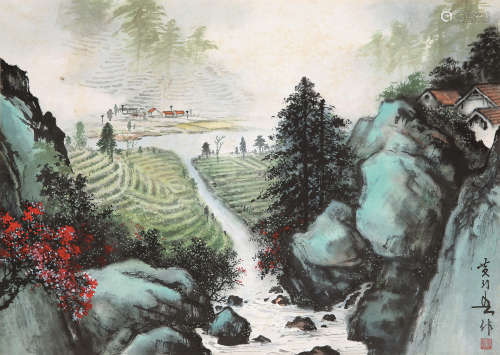 黄幻吾（1906-1985） 早春图 立轴 设色纸本