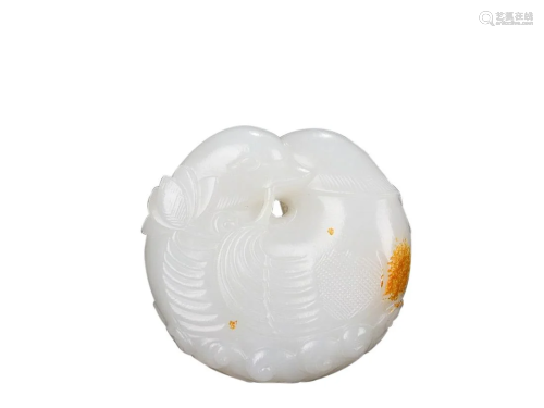 HETIAN WHITE JADE 'MANDARIN DUCK' PENDANT