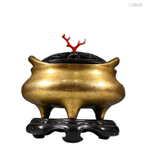 GILT-BRONZE CENSER