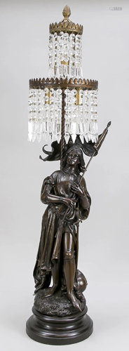 Figural lamp, France 19th c.,