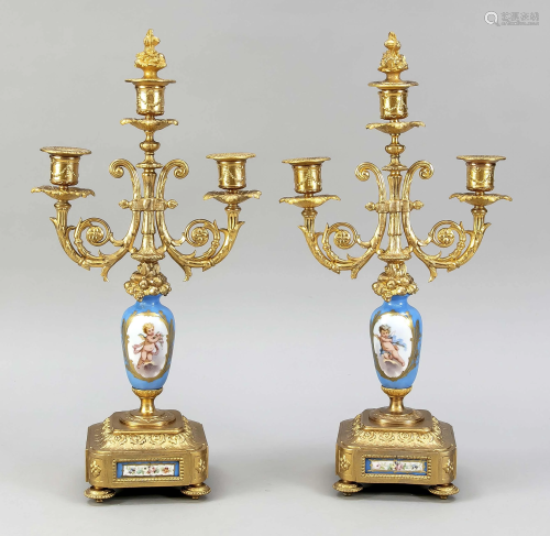 Pair of candlesticks, France,
