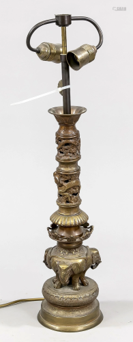 Chinoiserie lamp base, 19th/20