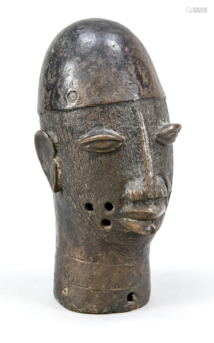 Head of a Benin bronze, Benin,