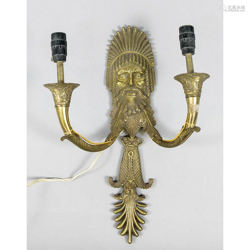 Wall lamp, late 19th century,