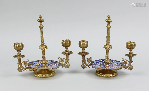 Pair of candlesticks, late 19t