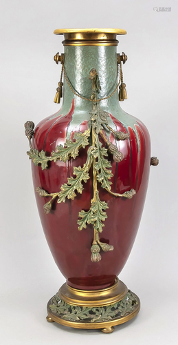 Large ornamental vase, late 19